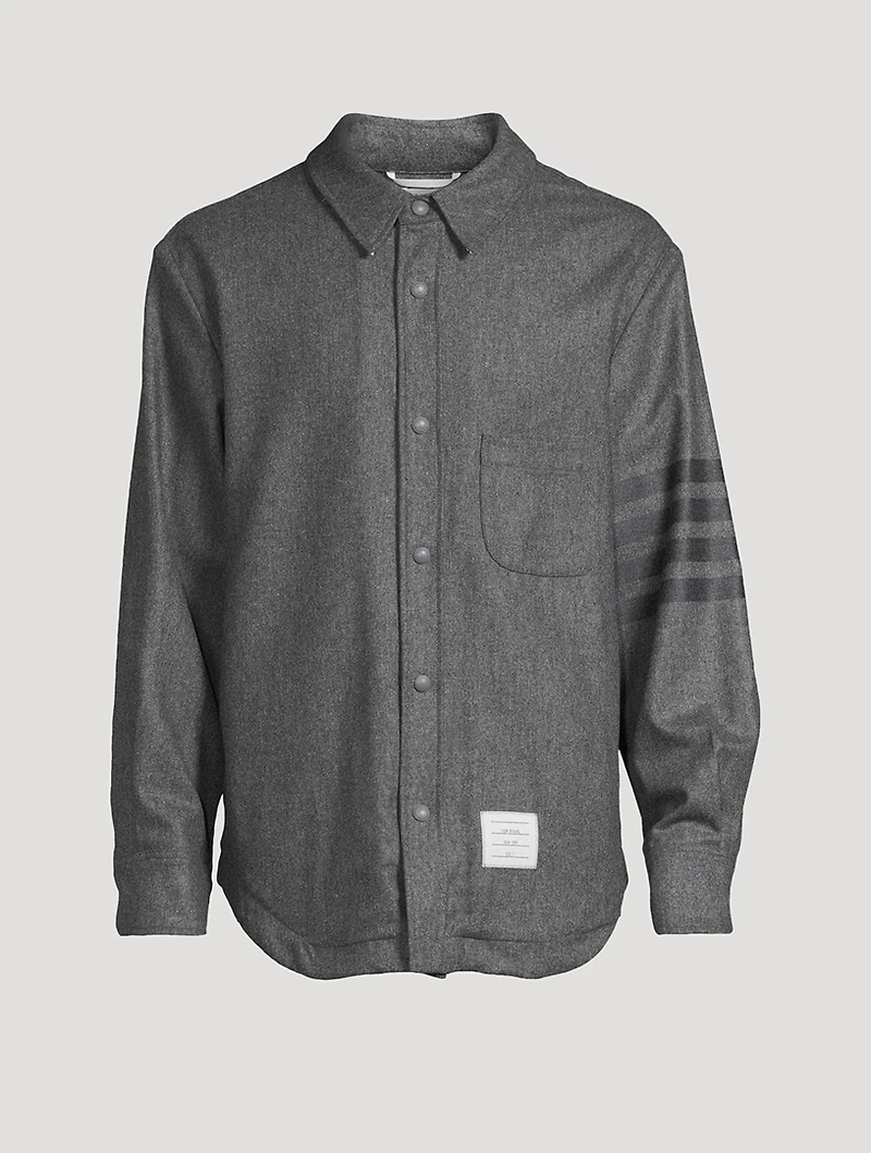 4-Bar Flannel Shirt Jacket