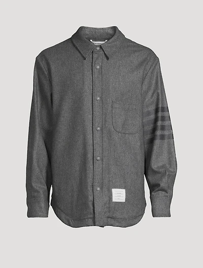 4-Bar Flannel Shirt Jacket