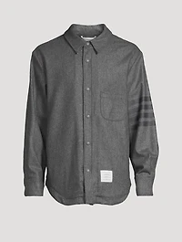 4-Bar Flannel Shirt Jacket
