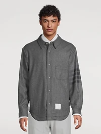 4-Bar Flannel Shirt Jacket