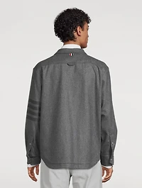 4-Bar Flannel Shirt Jacket