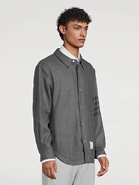 4-Bar Flannel Shirt Jacket