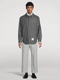 4-Bar Flannel Shirt Jacket