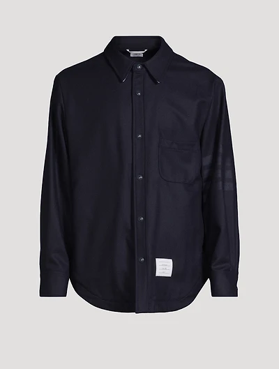 4-Bar Flannel Shirt Jacket