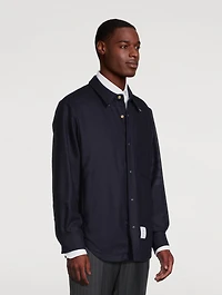 4-Bar Flannel Shirt Jacket