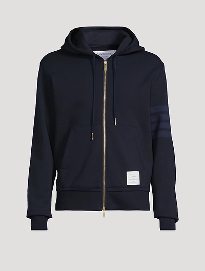 4-Bar Loopback Zip Hoodie