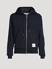 4-Bar Loopback Zip Hoodie