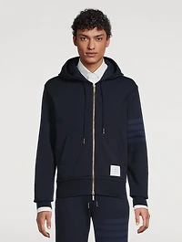 4-Bar Loopback Zip Hoodie