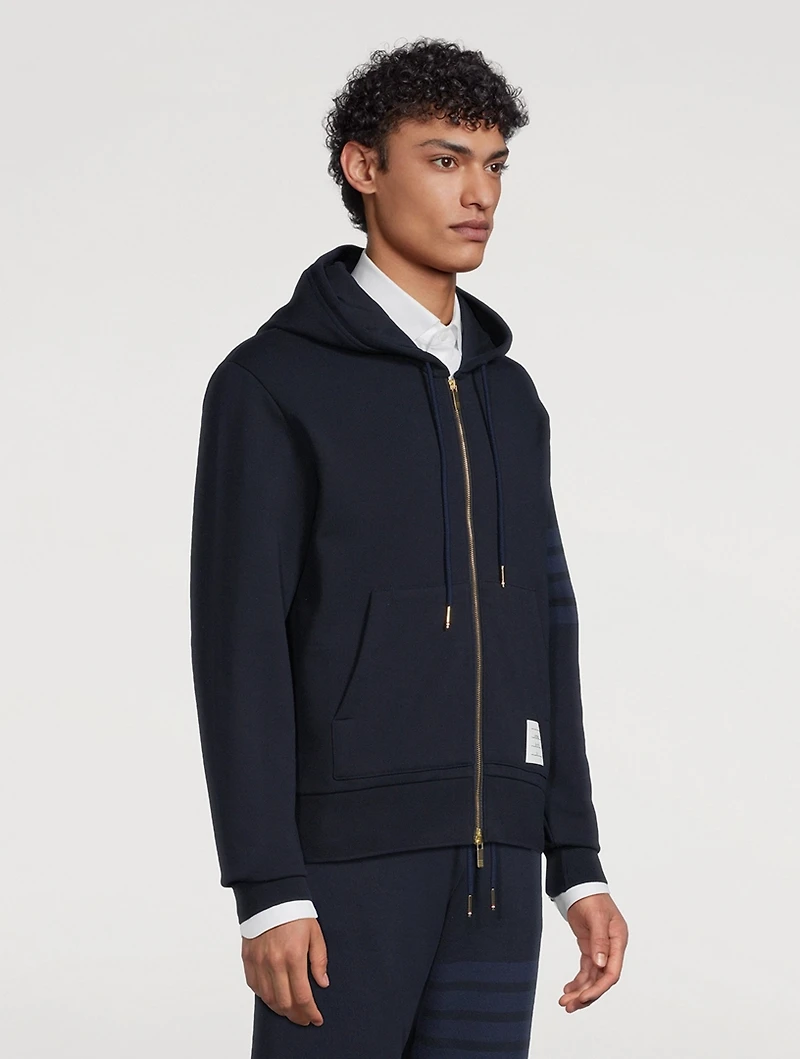 4-Bar Loopback Zip Hoodie