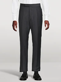 Pinstripe Wool Trousers