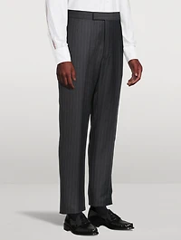Pinstripe Wool Trousers