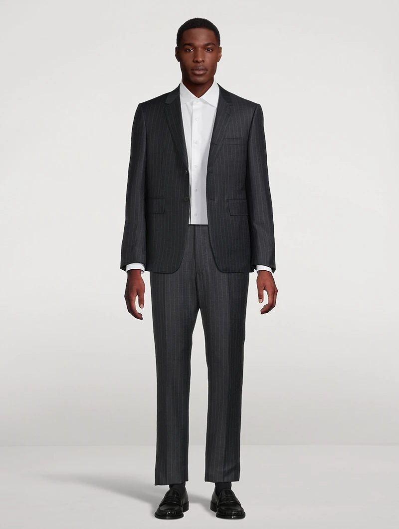 Pinstripe Wool Trousers