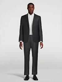 Pinstripe Wool Trousers