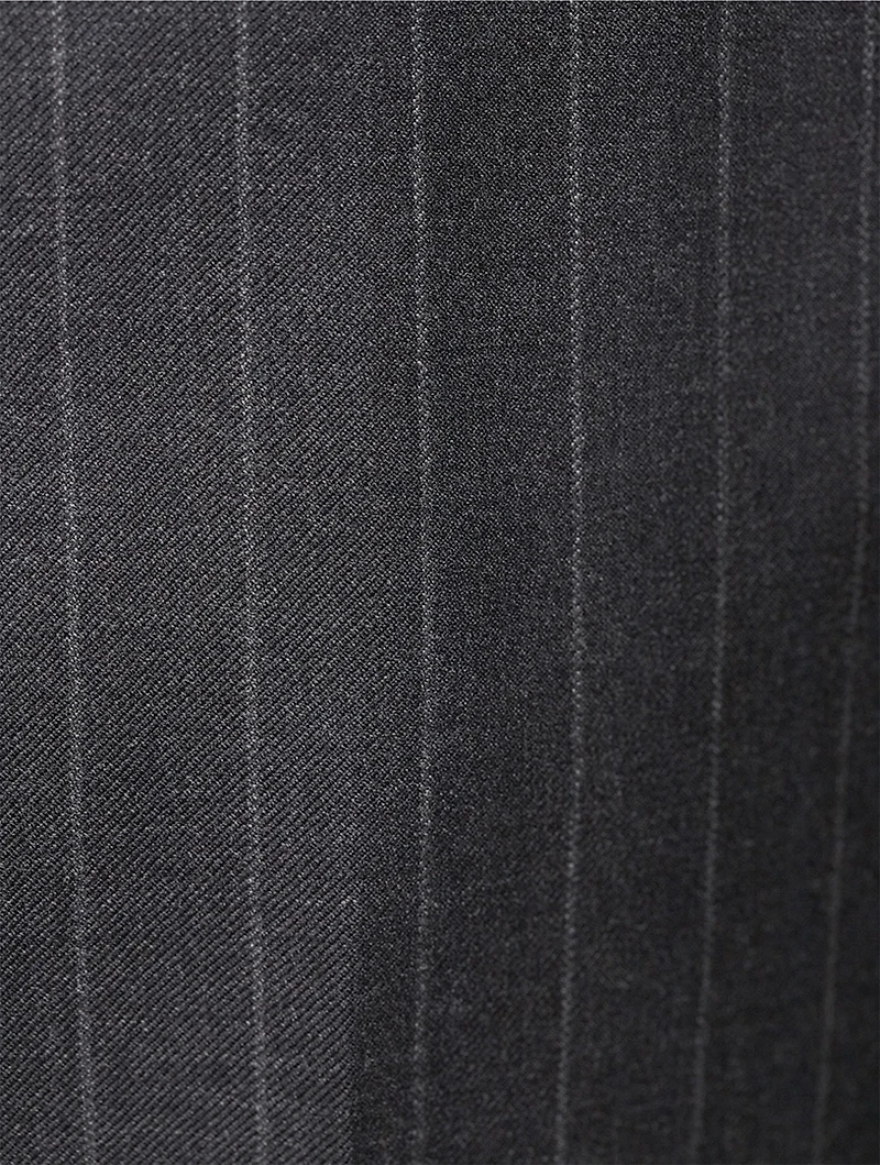 Pinstripe Wool Trousers