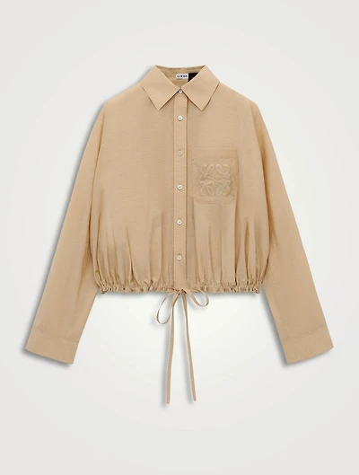 Loewe x Paula's Ibiza Anagram Drawstring Shirt