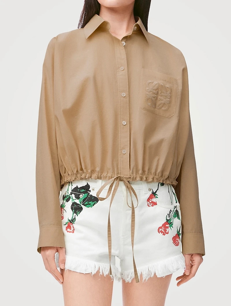 Loewe x Paula's Ibiza Anagram Drawstring Shirt