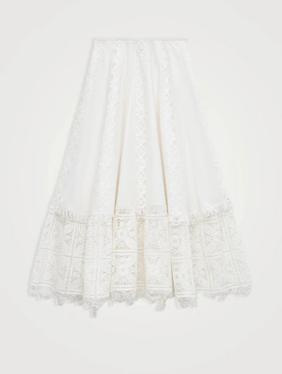 Loewe x Paula's Ibiza Lace Midi Skirt