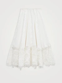 Loewe x Paula's Ibiza Lace Midi Skirt