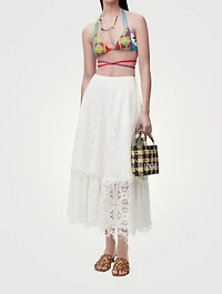 Loewe x Paula's Ibiza Lace Midi Skirt