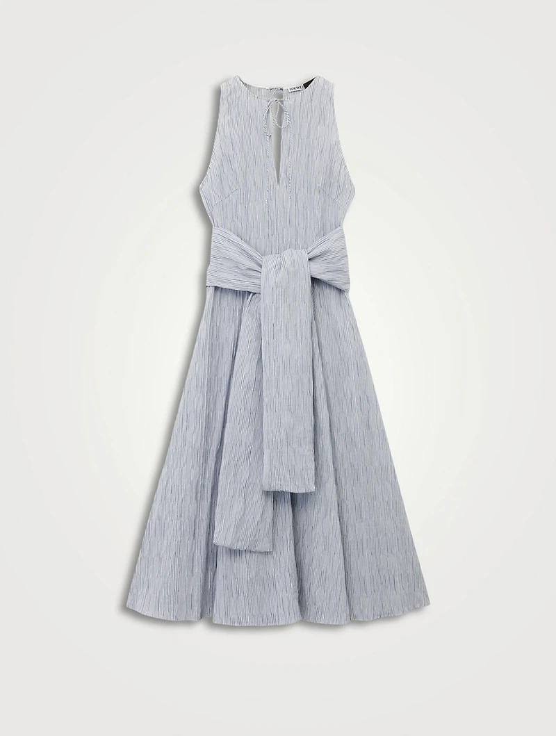 Loewe x Paula's Ibiza Tie-Front Midi Dress