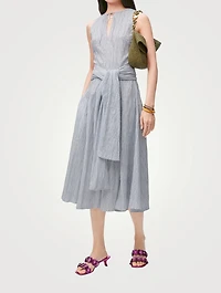 Loewe x Paula's Ibiza Tie-Front Midi Dress