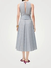 Loewe x Paula's Ibiza Tie-Front Midi Dress