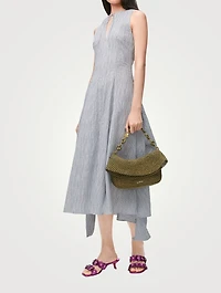 Loewe x Paula's Ibiza Tie-Front Midi Dress