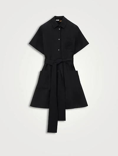 Loewe x Paula's Ibiza Belted Shirt Dress