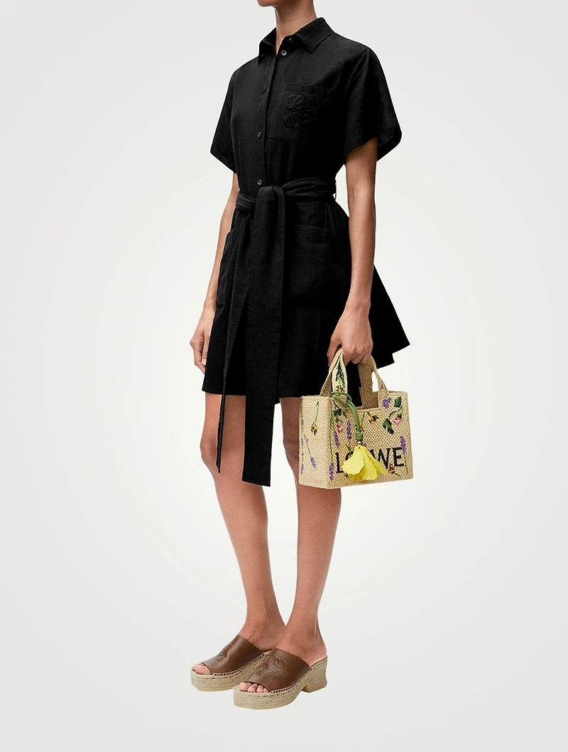 Loewe x Paula's Ibiza Belted Shirt Dress