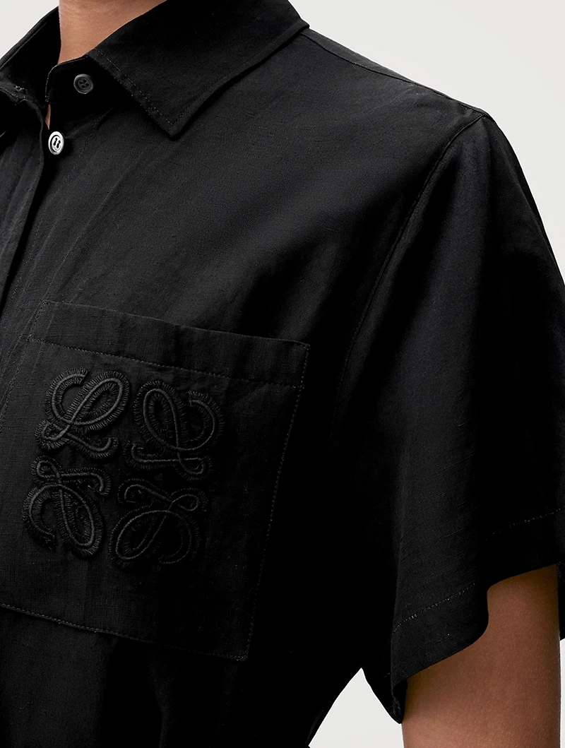 Loewe x Paula's Ibiza Belted Shirt Dress