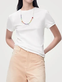 Loewe x Paula's Ibiza Anagram Lace-Trimmed T-Shirt