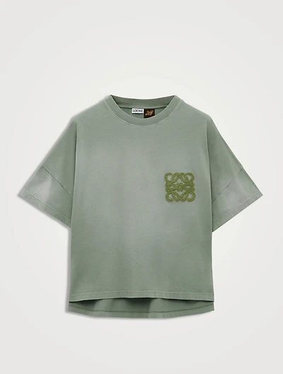 Loewe x Paula's Ibiza Anagram Cropped T-Shirt
