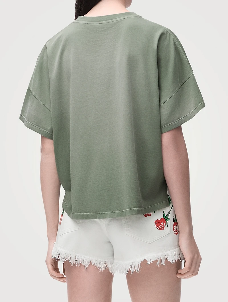 Loewe x Paula's Ibiza Anagram Cropped T-Shirt