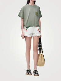 Loewe x Paula's Ibiza Anagram Cropped T-Shirt