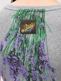 Loewe x Paula's Ibiza Jersey Midi Dress Lavender Print