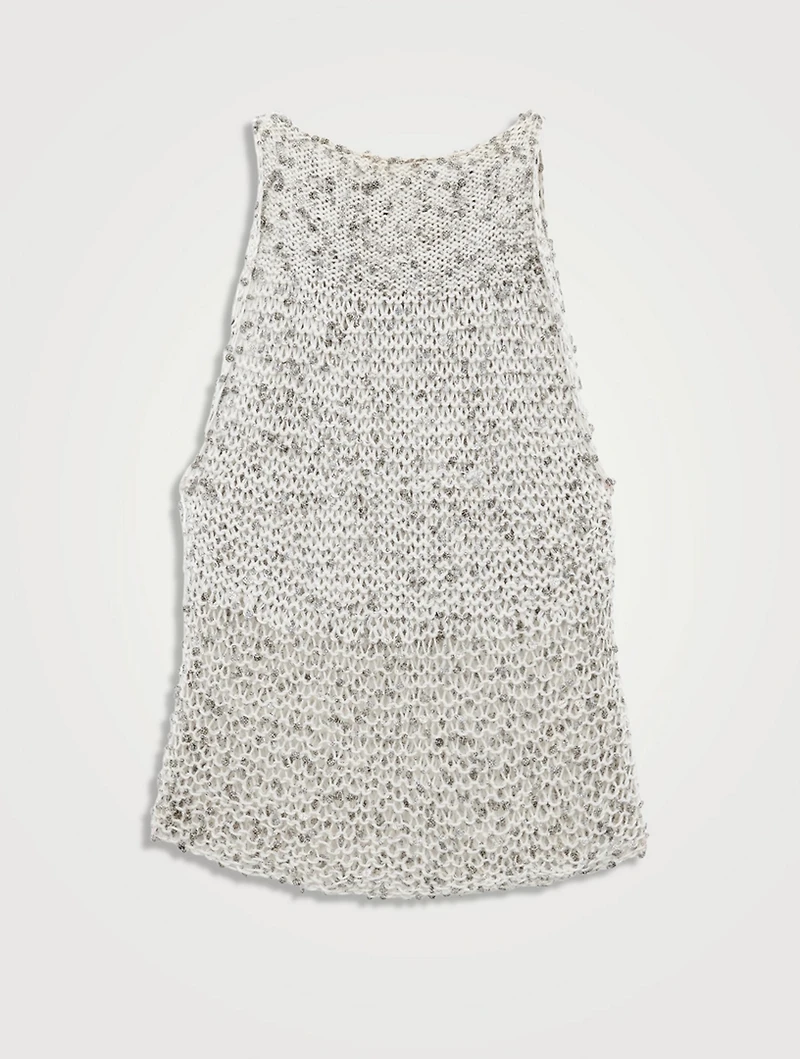 Loewe x Paula's Ibiza Sequin Knit Tank Top
