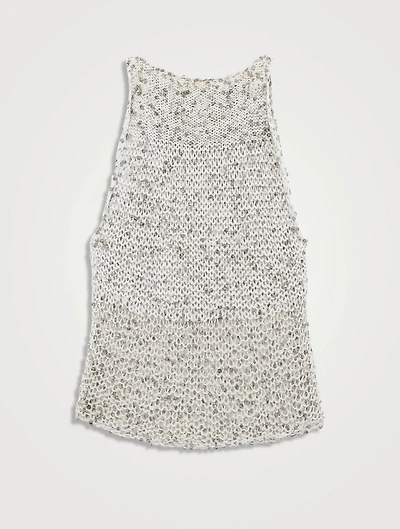 Loewe x Paula's Ibiza Sequin Knit Tank Top