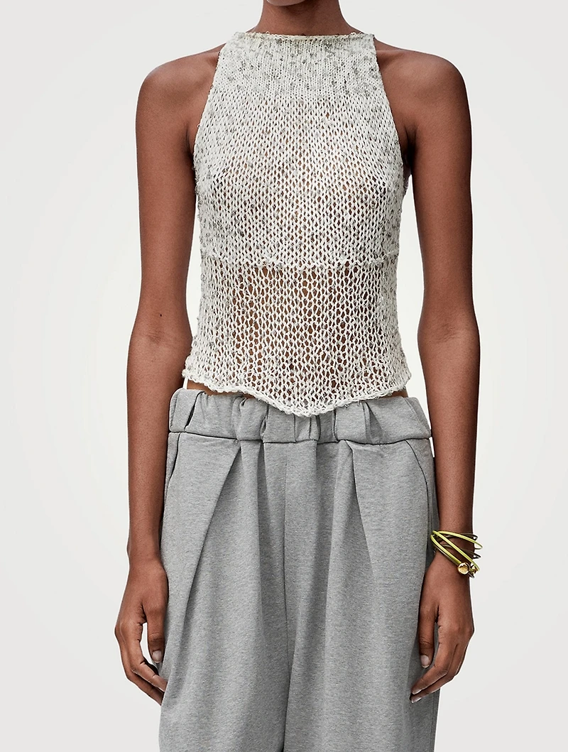 Loewe x Paula's Ibiza Sequin Knit Tank Top