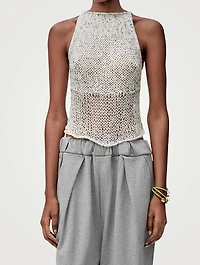 Loewe x Paula's Ibiza Sequin Knit Tank Top