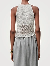 Loewe x Paula's Ibiza Sequin Knit Tank Top