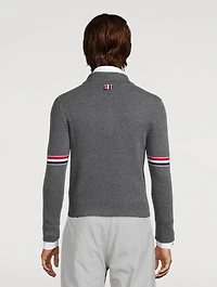Cashmere Zip-Front Cardigan