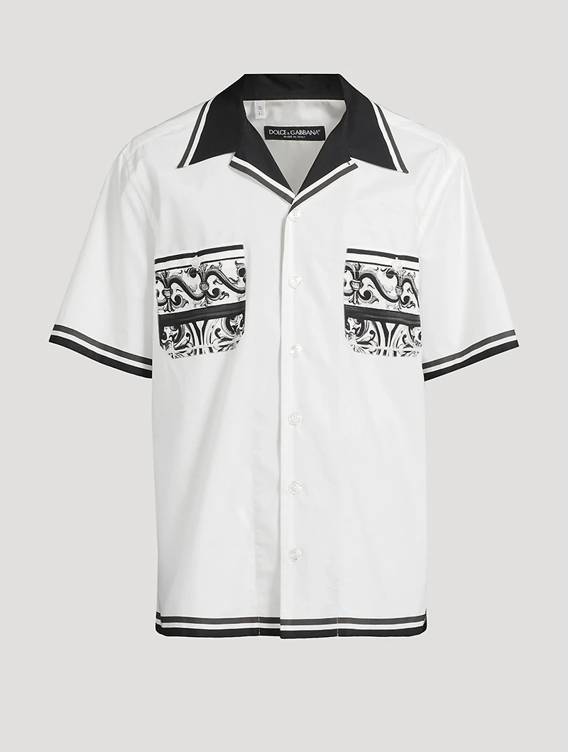 Short-Sleeve Shirt Majolica Print