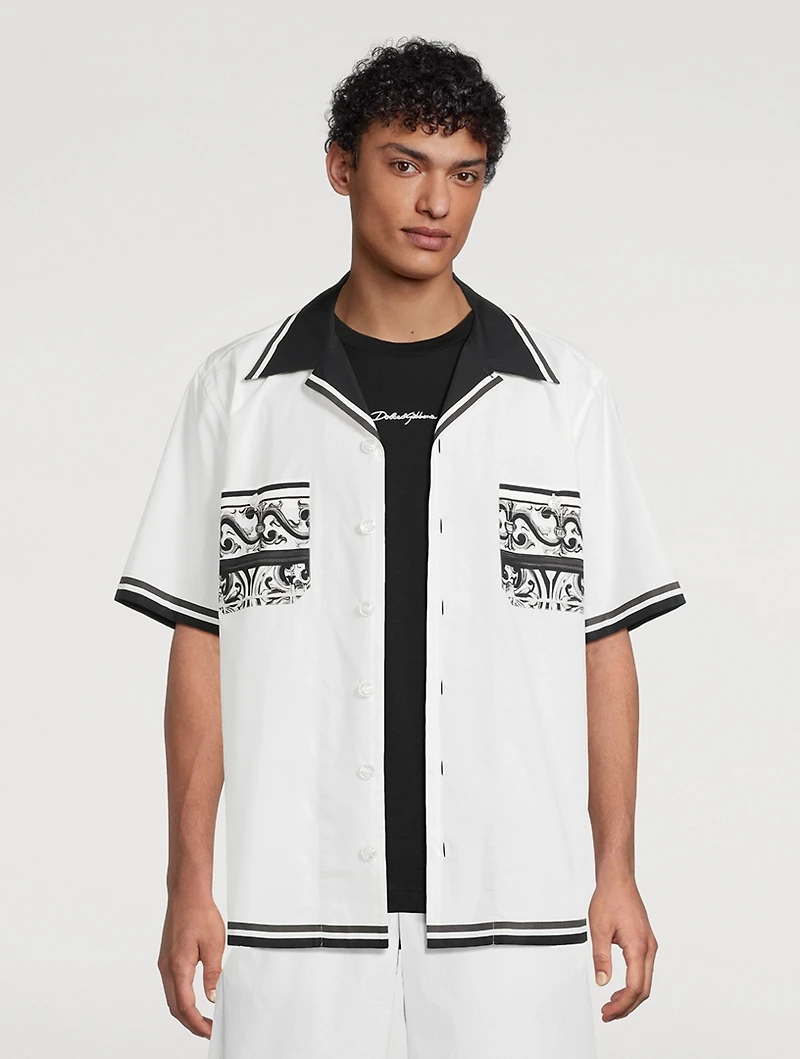 Short-Sleeve Shirt Majolica Print