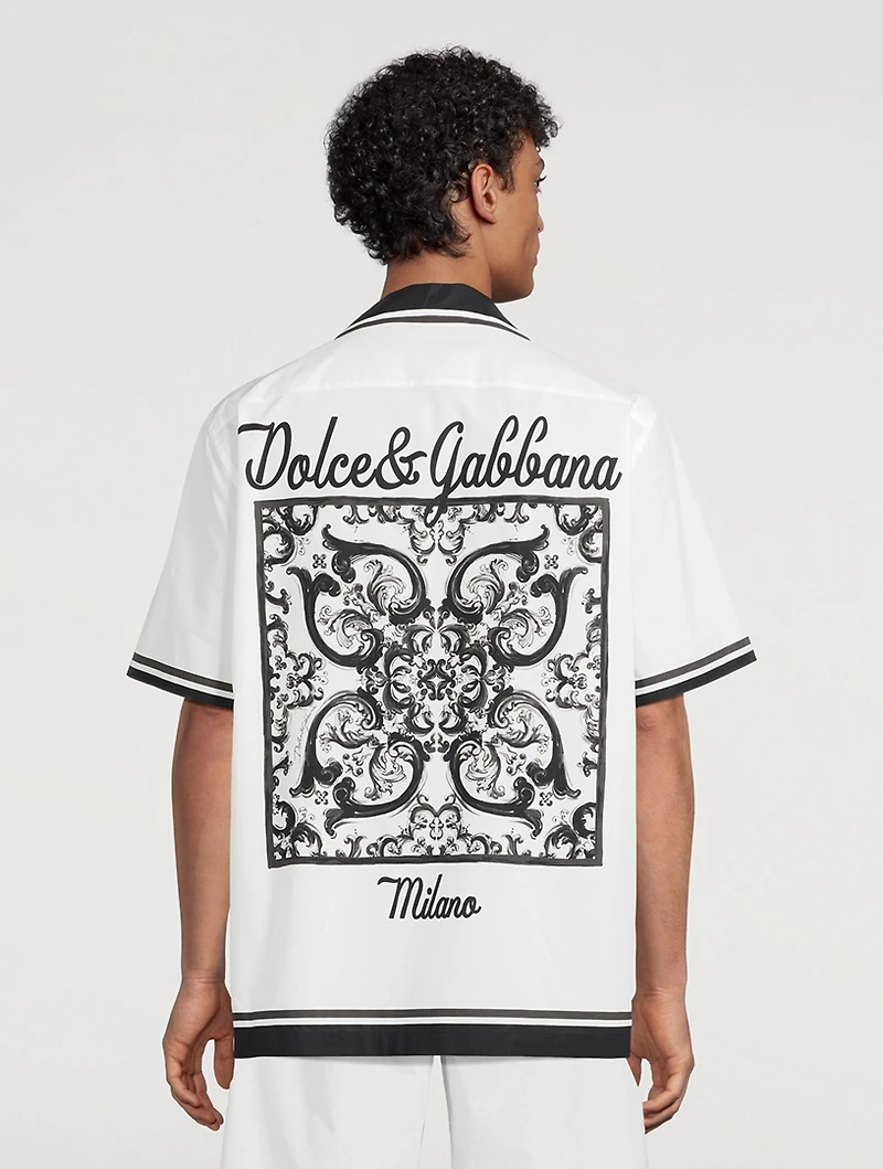 Short-Sleeve Shirt Majolica Print