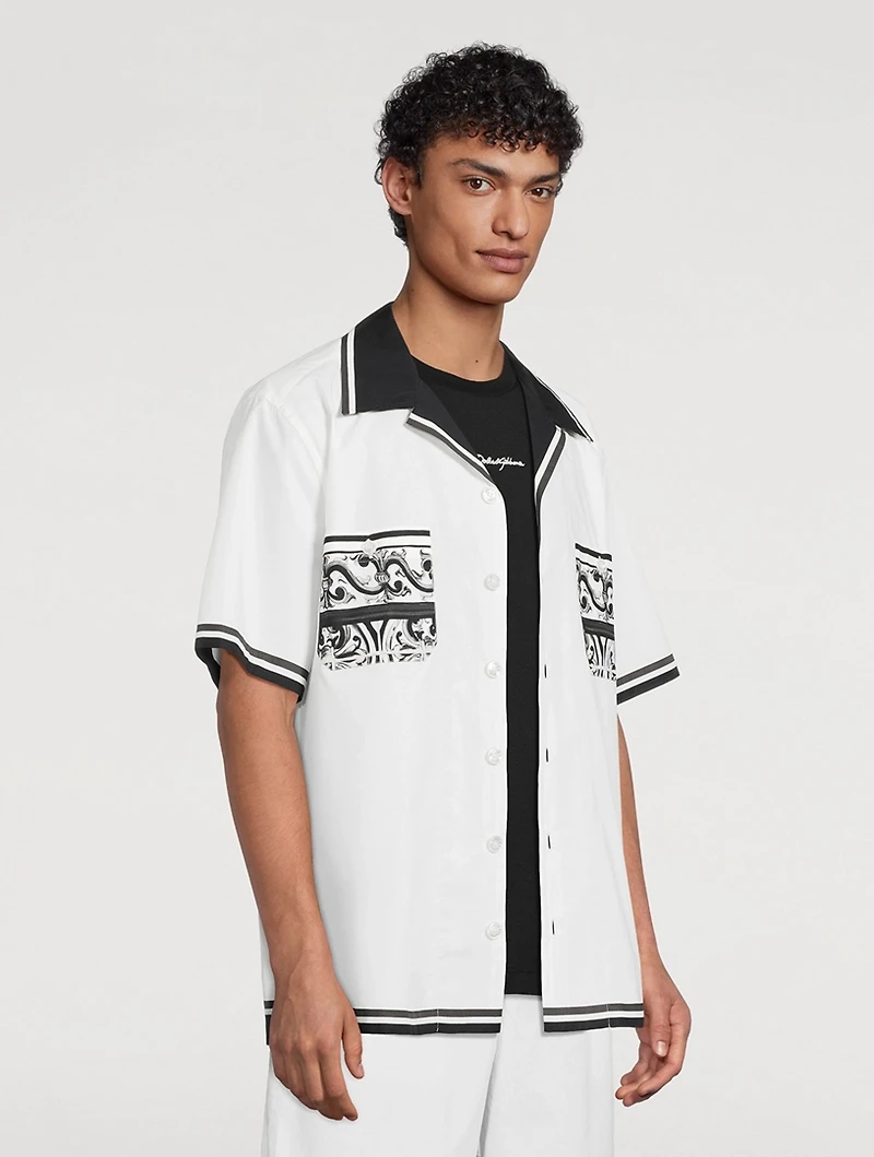 Short-Sleeve Shirt Majolica Print