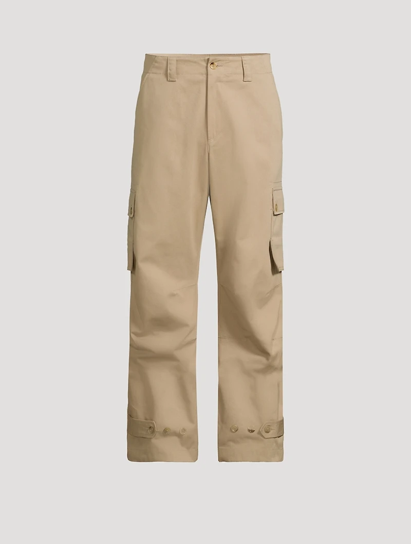 Wool-Blend Cargo Pants