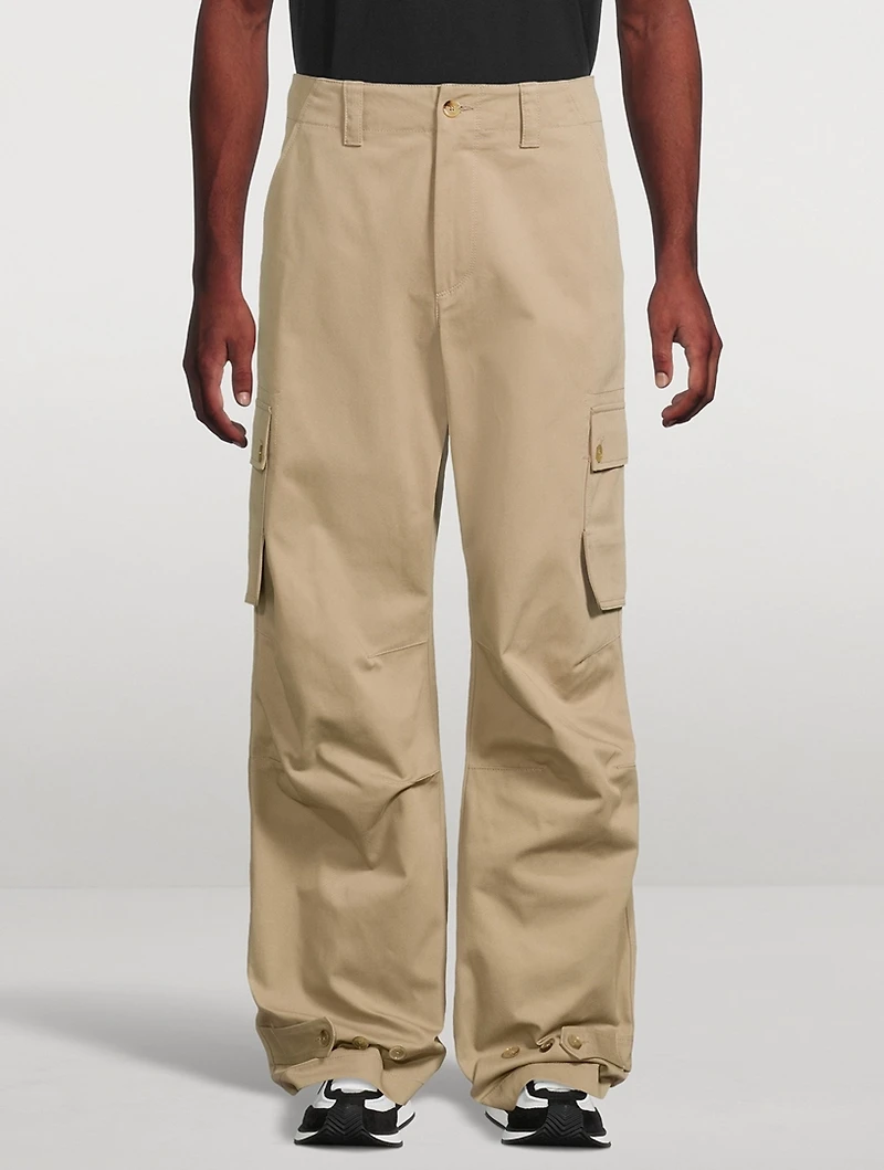 Wool-Blend Cargo Pants