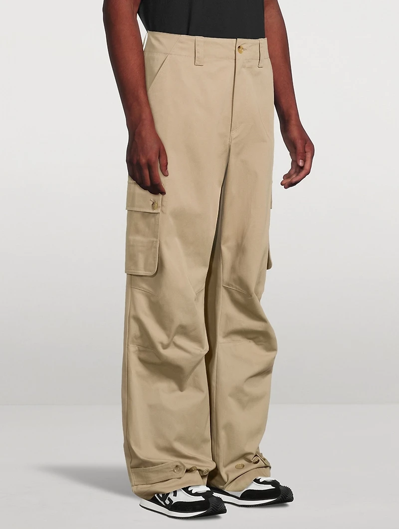 Wool-Blend Cargo Pants