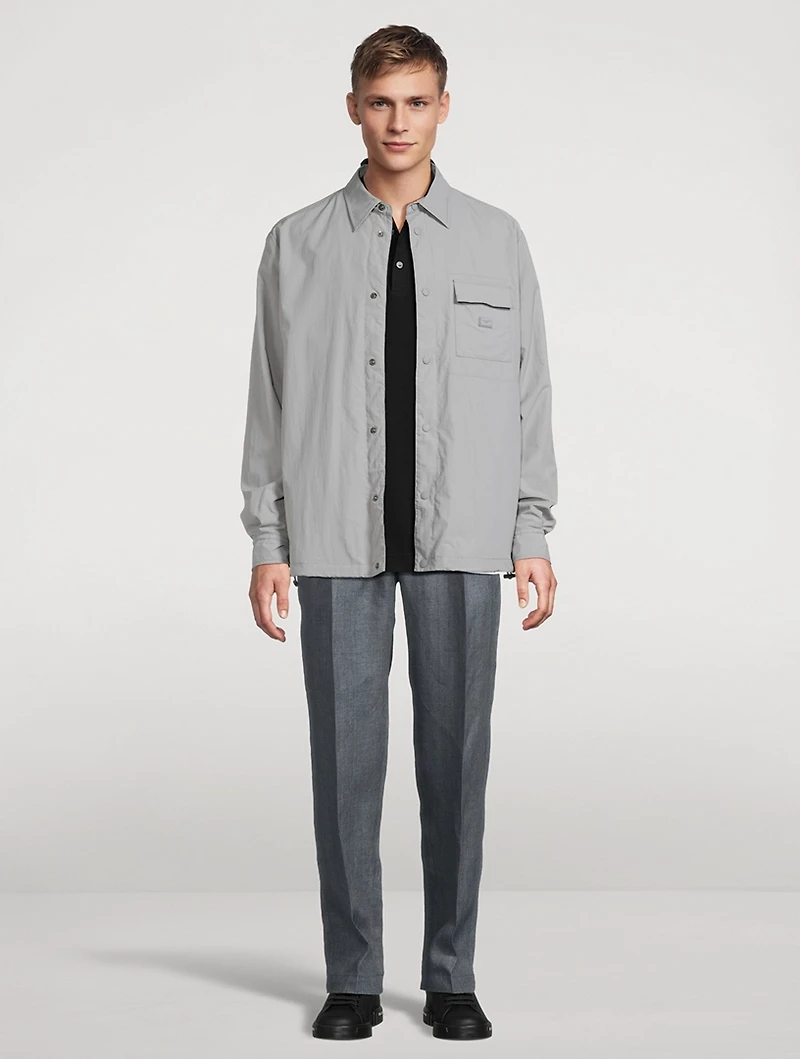 Washed Linen Canvas Pants