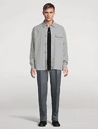 Washed Linen Canvas Pants